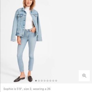 NWOT EVERLANE hi rise skinny ankle SZ 28